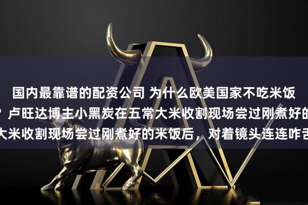 国内最靠谱的配资公司 为什么欧美国家不吃米饭，而中国人喜欢吃米饭？卢旺达博主小黑炭在五常大米收割现场尝过刚煮好的米饭后，对着镜头连连咋舌